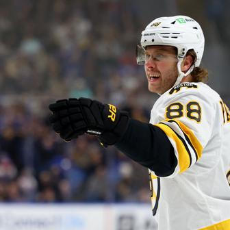 David Pastrňák v dresu Bostonu