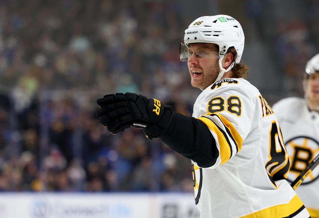David Pastrňák v dresu Bostonu