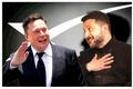 FILE PHOTO: Illustration shows silhouette of Elon Musk and Tesla logo