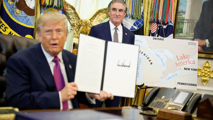 U.S. President Trump signs executive order at the White House in Washington