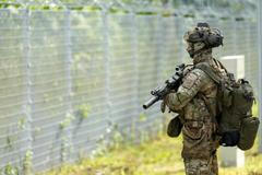 Latvian President Rimkevics visits Latvian-Belarussian border near Piedruja