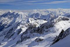 Kalkkogel,Mountain,Range,In,Stubai,Alps,,North,Tyrol,,Austria