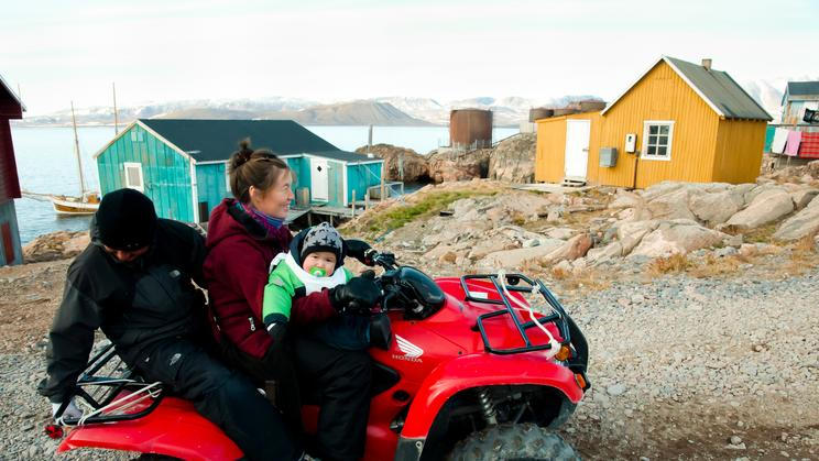Ittoqqortoormiit,,Greenland,-,September,9,,2012:,Small,Family,On,A