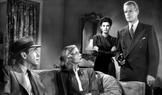 Humphrey Bogart, Lauren Bacallová, Sonia Darrinová a Louis Jean Heydt v adaptaci románu Hluboký spánek, který dobová kritika označila za vynikající studii zkaženosti.