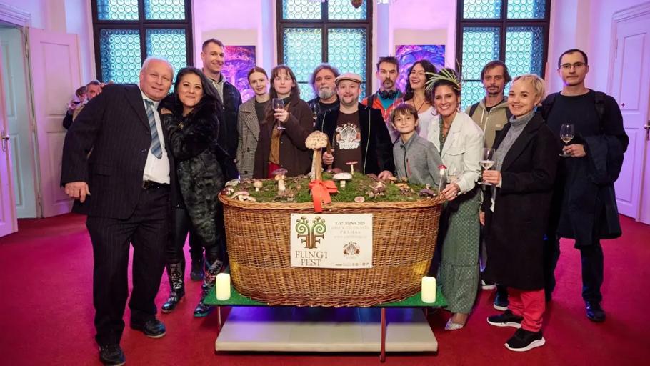 Obří košík na houby projektu Czech Fungi