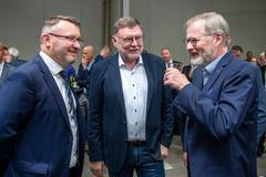 Pavel Drobil, politik, Zbyněk Stanjura, ministr, Petr Fiala, premiér, výrobní závod Trestles, linka Prima Power PSBB