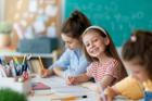 Happy,Kids,At,School.,Children,Are,Learning,In,The,Class.