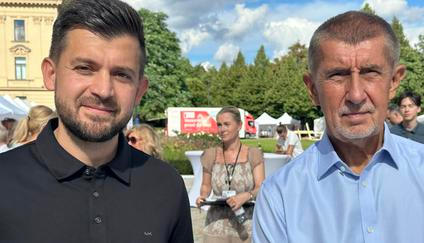 Premiér a předseda ANO Andrej Babiš na fotce z této soboty, kdy se setkal s Janem Hušbauerem, který je kandidátem ANO na nového pražského primátora.
