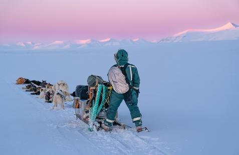 Hvízdalův tehdejší šéf měl za sebou službu u dánské Sirius Dog Sled Patrol, vojenské jednotky, která se psími spřeženími hlídkuje v severovýchodním Grónsku.