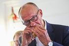 German Chancellor Merz attends a CDU election campaign rally in Kuehlungsborn