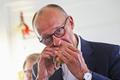 German Chancellor Merz attends a CDU election campaign rally in Kuehlungsborn