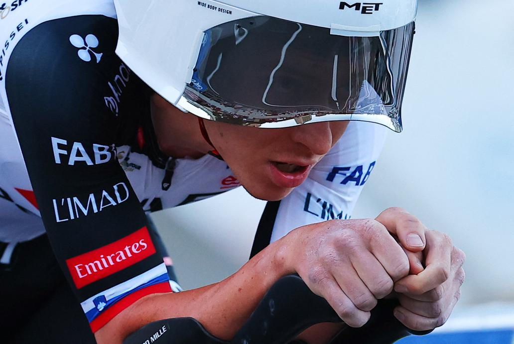 Slovinský cyklista Tadej Pogačar na Vueltě 2026