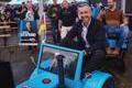 Ulrich Siegmund, top candidate of the far-right Alternative for Germany (AfD) party campaigns in Klein-Wanzleben