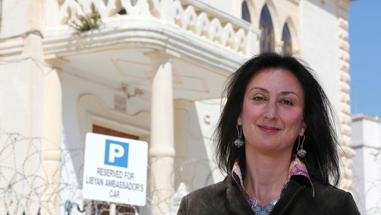Maltská novinářka Daphne Caruana Galizia ve Vallettě.