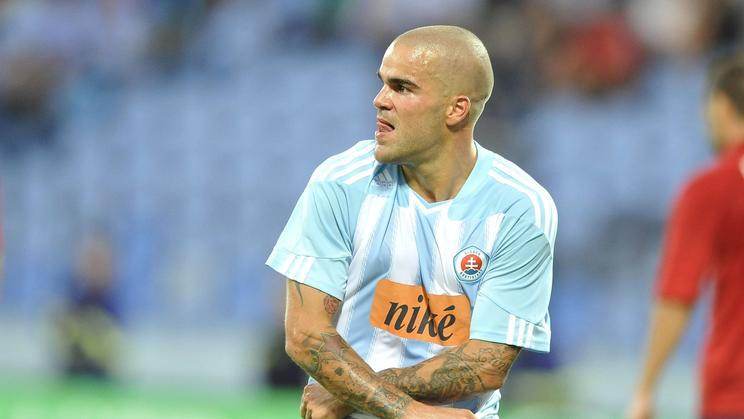 Filip Šebo v dresu Slovanu Bratislava