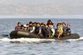 Lesvos,,Greece,October,12,,2015:,Refugees,Arriving,In,Greece,In