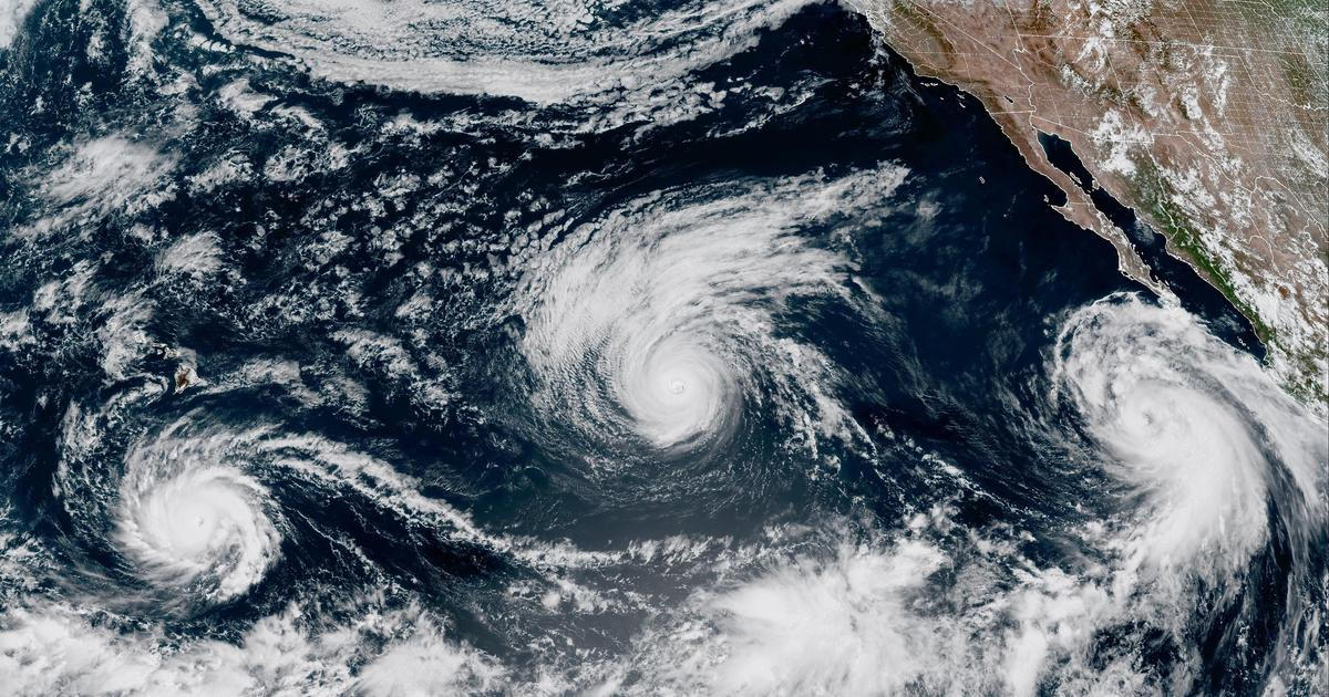 Nad Tichým oceánem se sešly tři mohutné hurikány zároveň, může za to El Niño
