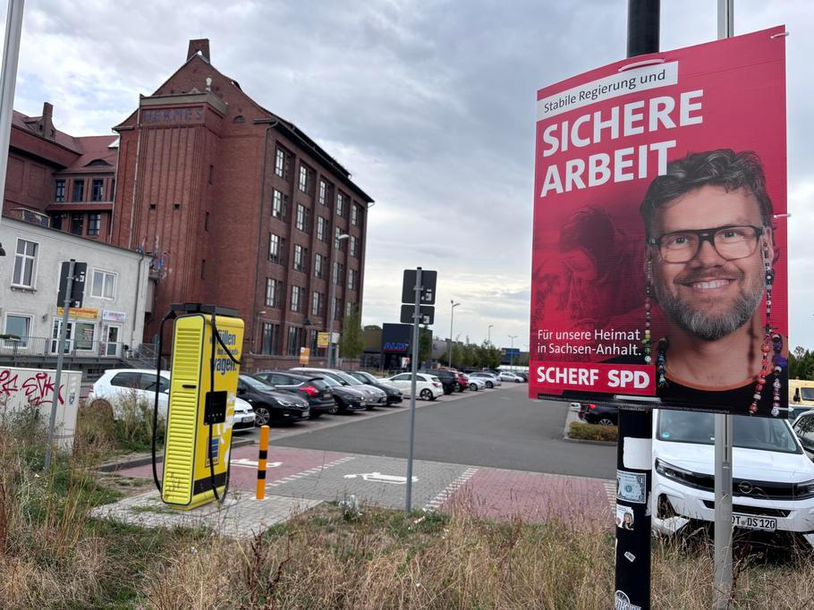 Sociální demokracie (SPD) to nemá jednoduché ani v Sasku-Anhaltsku. Podle průzkumů by se mohla jen taktak dostat do zemského sněmu.