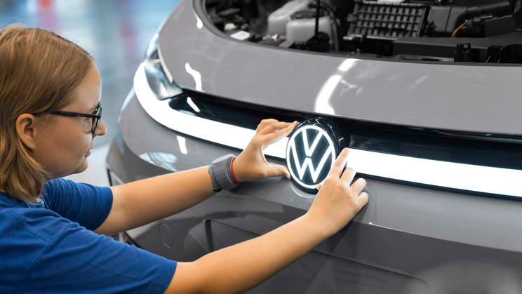 Výroba Volkswagenu v továrně ve Cvikově, ilustrační foto.