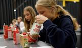 Children attend activities during the civil defense exercise Shelter 2026 in Kuopio