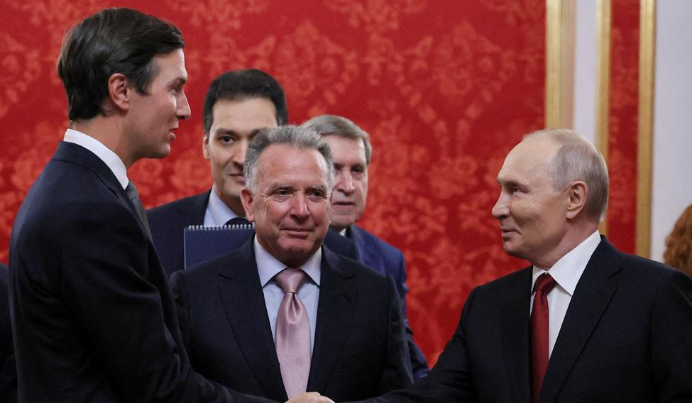 Russian President Vladimir Putin meets with U.S. special representatives Steve Witkoff and Jared Kushner in Moscow