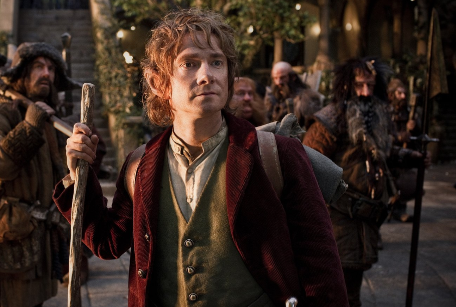 Martin Freeman v roli Bilba Pytlíka ve filmu Hobit: Neočekávaná cesta (2012).