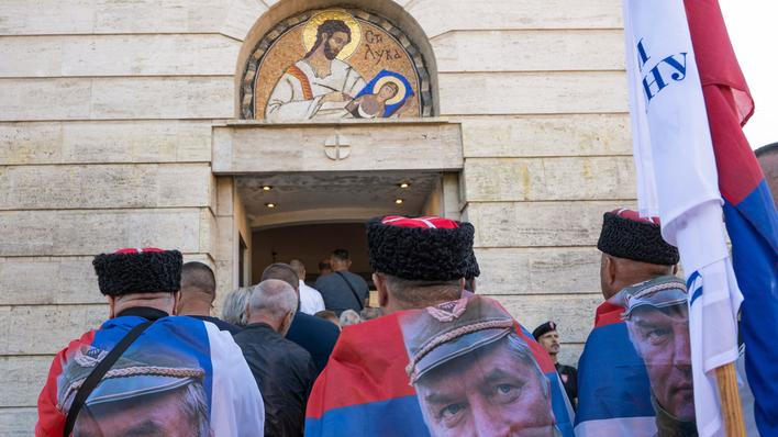 Funeral of former Bosnian Serb wartime general Ratko Mladic in Belgrade