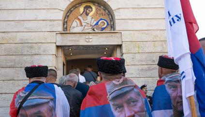 Funeral of former Bosnian Serb wartime general Ratko Mladic in Belgrade
