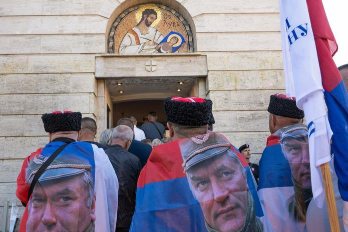 Funeral of former Bosnian Serb wartime general Ratko Mladic in Belgrade