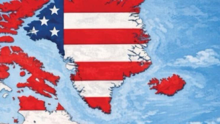 Výřez obrázku s mapou, který na své sociální síti sdílel americký prezident Donald Trump.