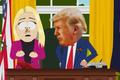 Donald Trump v seriálu South Park, 28. série, 2. díl „The Woman in the Hat“, 2025.