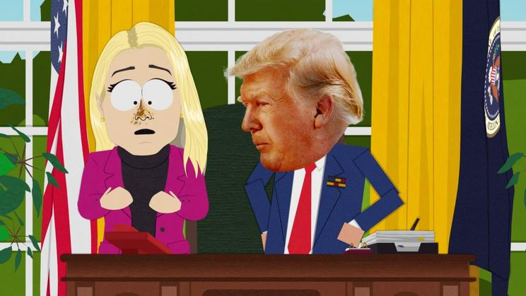 Donald Trump v seriálu South Park, 28. série, 2. díl „The Woman in the Hat“, 2025.