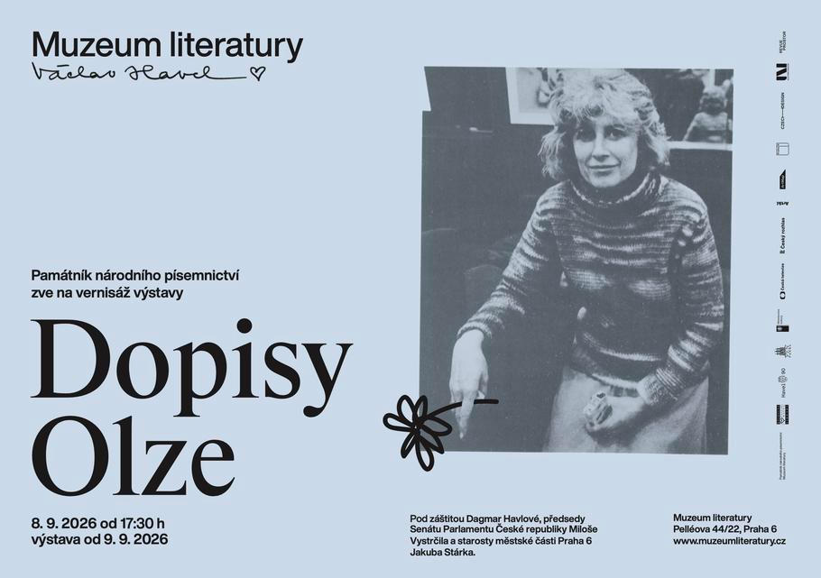 Výstava Dopisy Olze představuje originální dopisy, které Havel psal z vězení v letech 1979–1983, ale také samizdatová a exilová vydání.