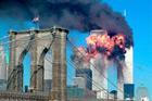 File photo of the second tower of the World Trade Center bursting into flames after being hit by an airplane in New York