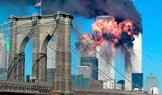 File photo of the second tower of the World Trade Center bursting into flames after being hit by an airplane in New York