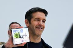 Apple holds event at the Steve Jobs Theater on its campus in Cupertino