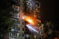 Russian drone strike in Kyiv