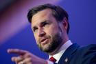 U.S. VP Vance speaks to media after U.S. and Iran high-level talks, at the Buergenstock Resort Lake Lucerne, near Stansstad
