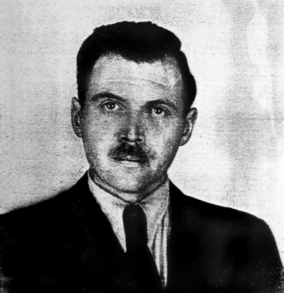 Fotografie z roku 1956, použitá na dokladech, které Mengele používal v Argentině, kde žil mnoho let pod falešnou identitou.