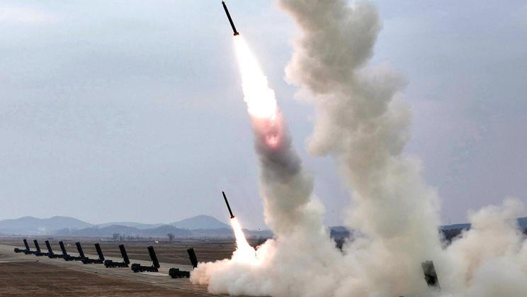 North Korean leader Kim oversees test-launch of multiple rocket launchers