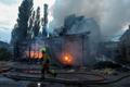 Aftermath of a Russian drone attack in Kyiv