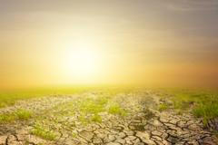Sunset,Over,A,Dry,Lands
