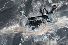Satellite imagery shows the Saudi Arabia East-West pipeline before and after attack