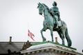 Amalienborg Palace flies at half-mast in Copenhagen