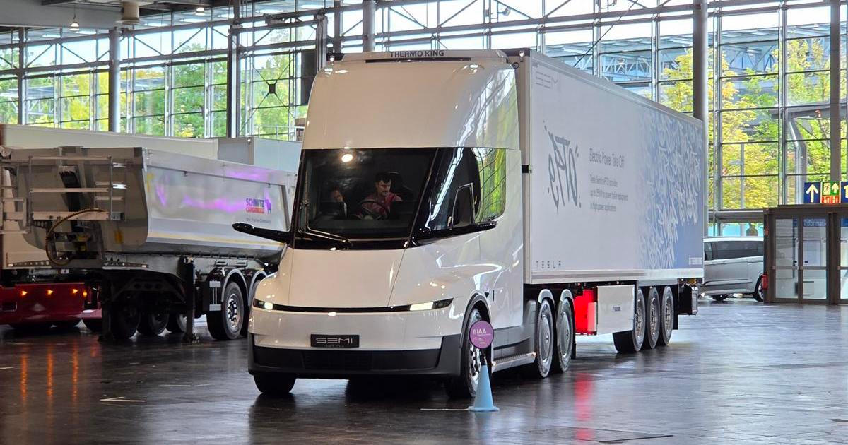 Muskův direkt evropské konkurenci? Tesla má bateriový tahač, působí trochu ošizeně