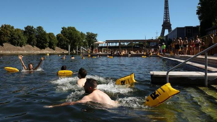 The River Seine opens for public swimming at three sites in Paris