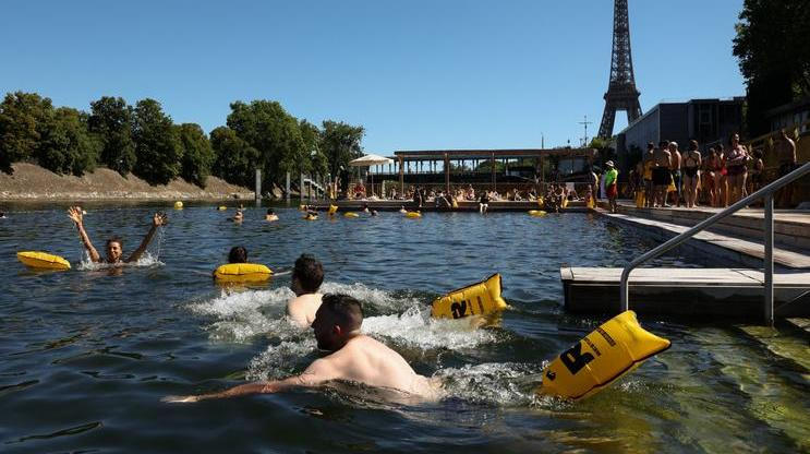 The River Seine opens for public swimming at three sites in Paris