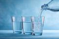 A,Close-up,Shot,Shows,Clear,Water,Being,Poured,From,A