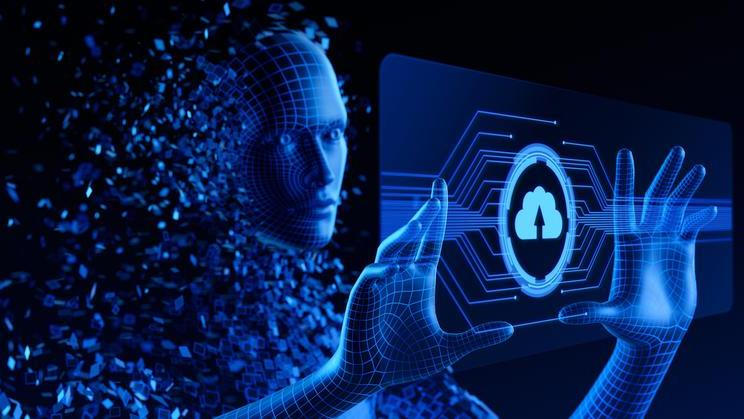 Cloud,Computing,And,Artificial,Intelligence.,Human,Digital,Avatar,Or,Ai