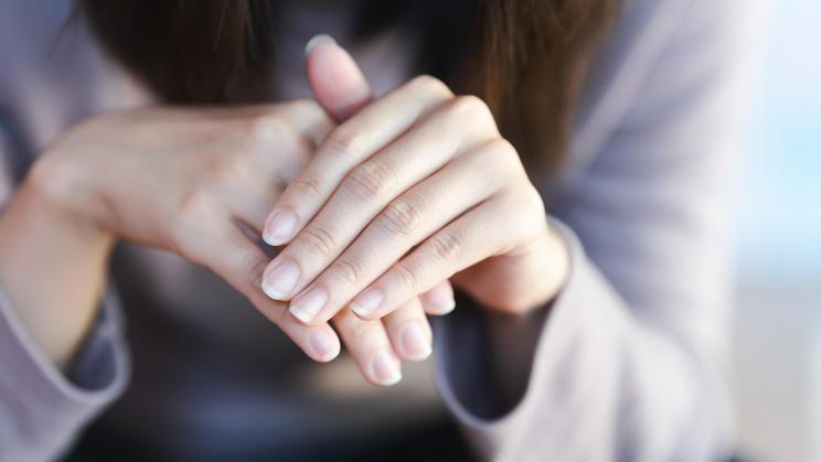 Close-up,Of,A,Woman's,Healthy,Fingernail.,Caring,For,Healthy,Nails.
